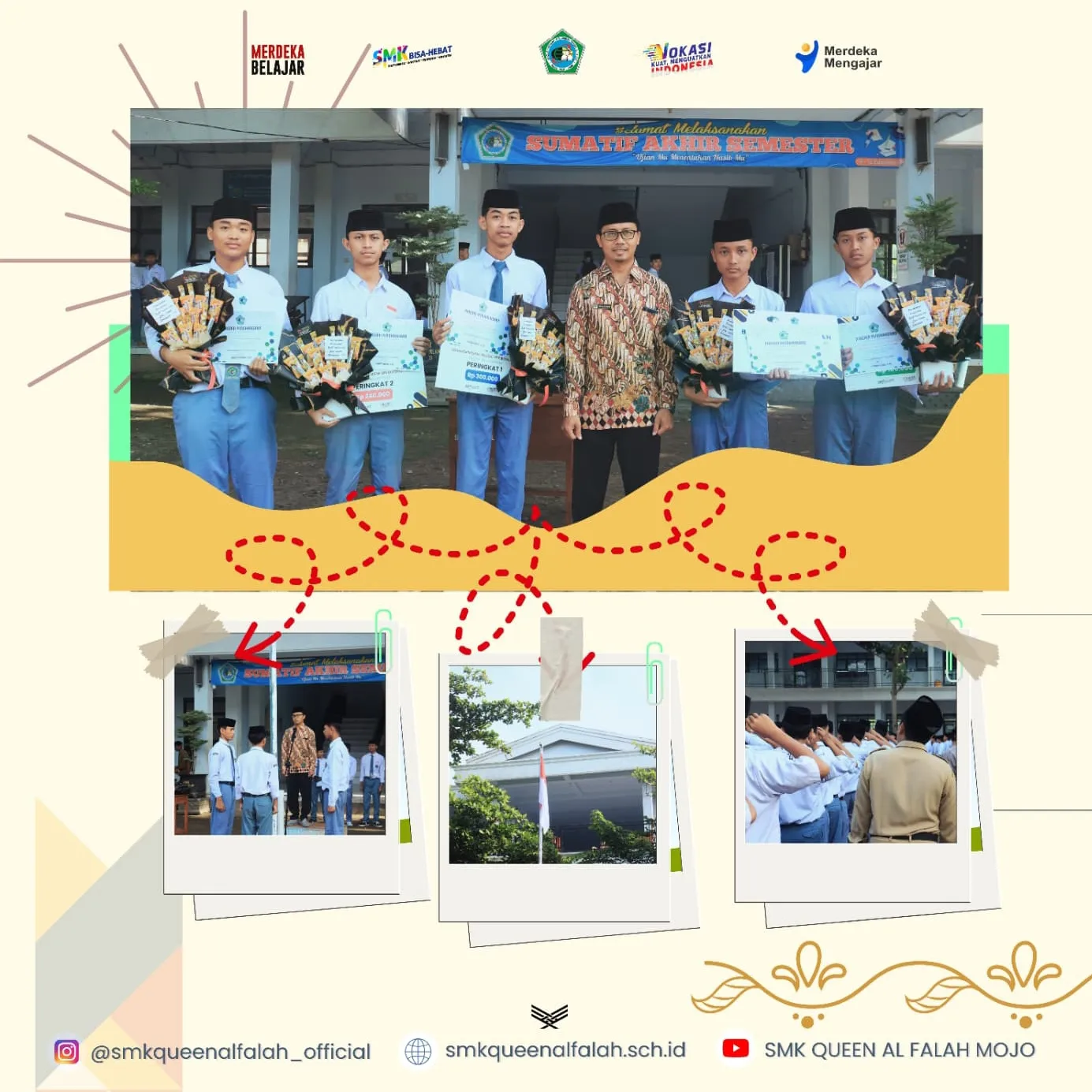 Dokumentasi prestasi Peringkat Akademik Siswa 2024