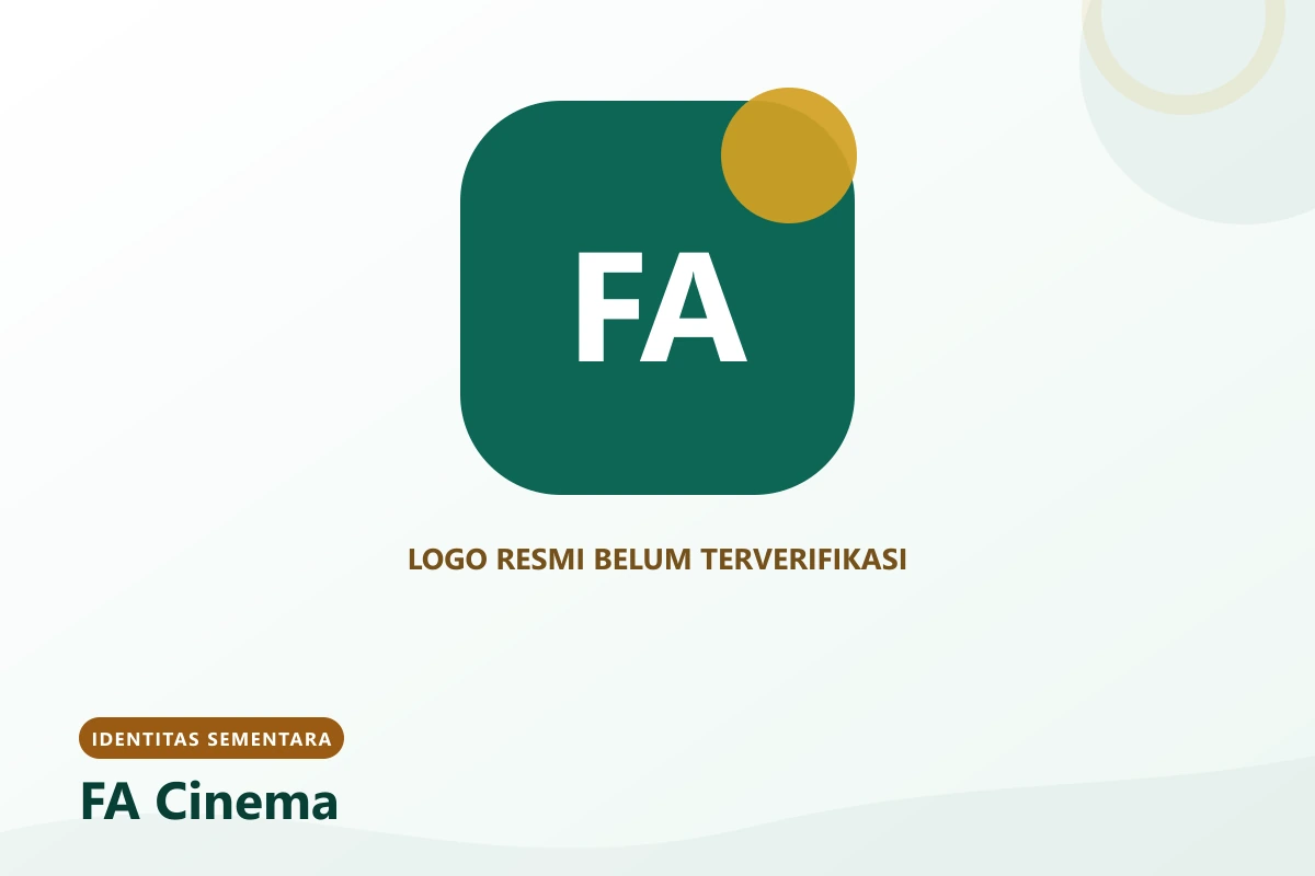 Identitas sementara FA Cinema; logo resmi belum terverifikasi