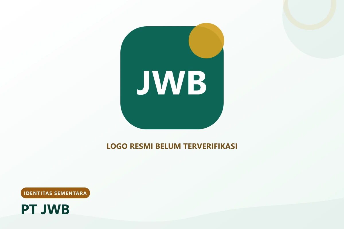 Identitas sementara PT JWB; logo resmi belum terverifikasi