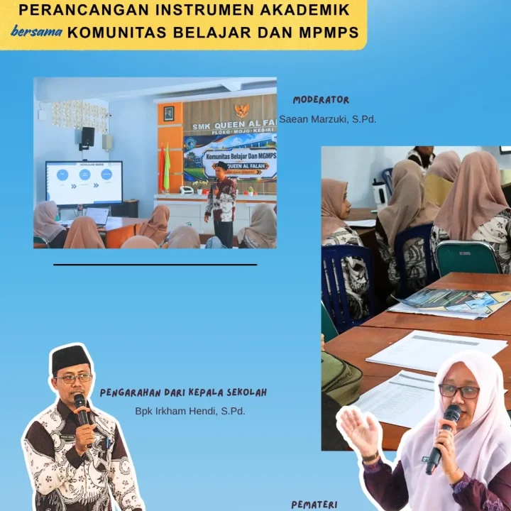 Guru SMK Queen Al-Falah menyusun instrumen akademik bersama Komunitas Belajar dan MGMPS