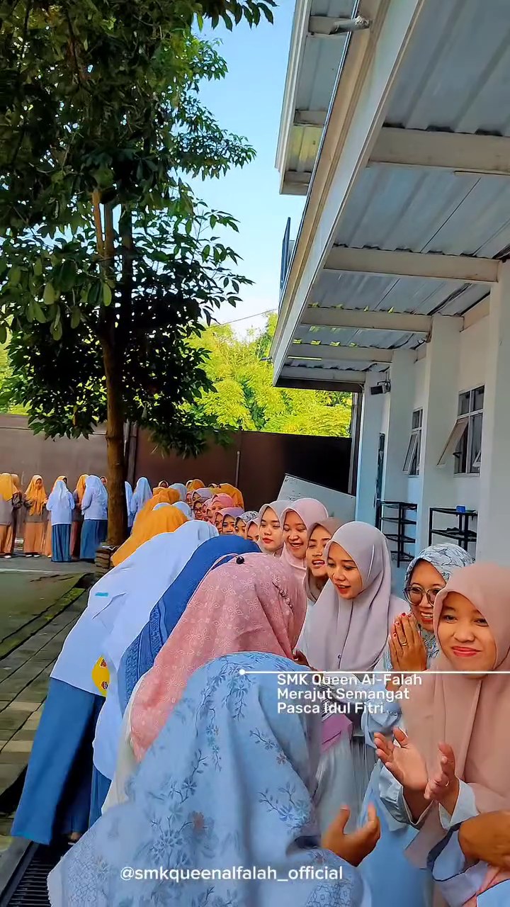 Silaturahmi Pasca-Idulfitri | SMK Queen Al-Falah Kediri