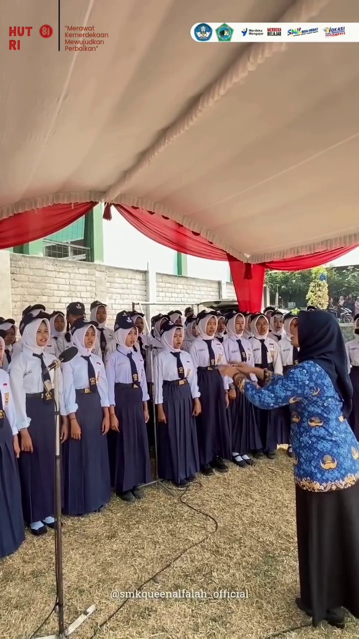 Peringatan HUT ke-81 Republik Indonesia | SMK Queen Al-Falah Kediri