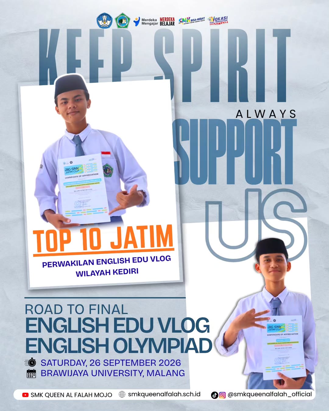 Finalis BIG SMK Jatim Cup 3 dari SMK Queen Al-Falah di Universitas Brawijaya